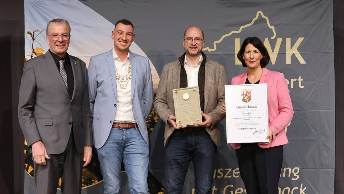 Staatsehrenpreis_2024_Weingut Oekonomierat Johann Geil I Erben, Bechtheim, © LWK RLP / Alexander Sell Staatsehrenpreis_2024_Weingut Oekonomierat Johann Geil I Erben, Bechtheim, © LWK RLP / Alexander Sell