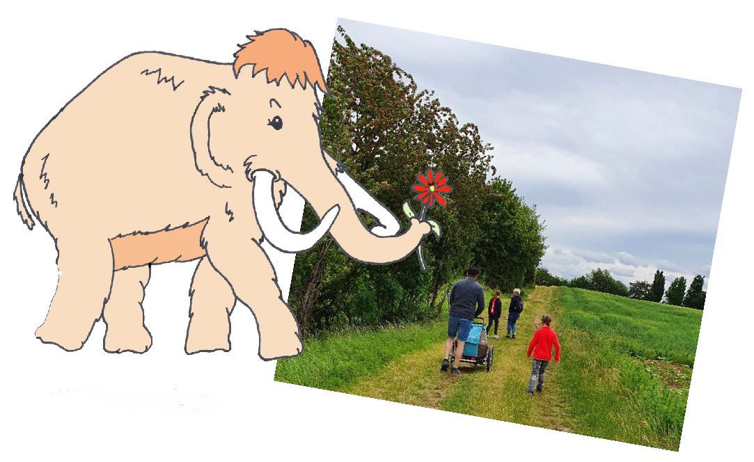 Rätselspaß für Kinder am BohnErzWeg mit der Mammut-Rallye, © VG-Wonnegau