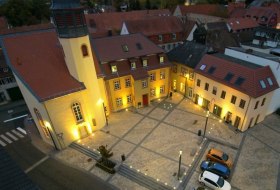 Neue Tourist Information am Platz der kleinen Kirche &copy; Stadt Osthofen