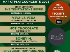 Flyer Marktplatzkonzerte &copy; GUT LEBEN am Morstein