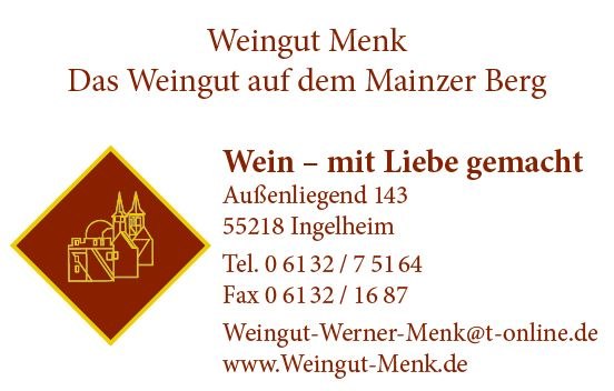 Wein- und Sektgut Menk_Visitenkarten, &copy; Wein- und Sektgut Menk