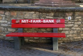 Mitfahrbank in Westhofen © Gemeinde Westhofen