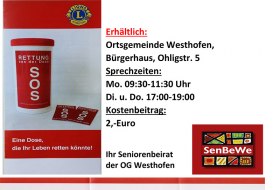 Flyer Rettung in der Dose &copy; Gemeinde Westhofen