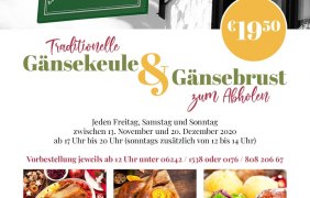 G&auml;nsekeule &copy; Landgasthof Marktsch&auml;nke
