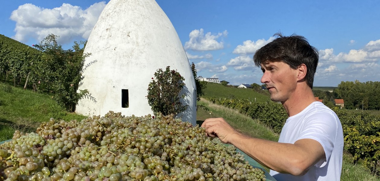 Weingut B&auml;der_Winzer mit Trullo, &copy; Weingut B&auml;der