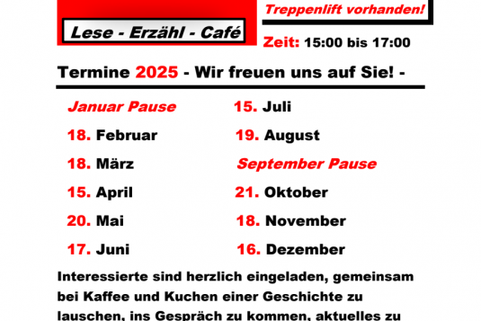 Lese-Erzähl-Café 2025